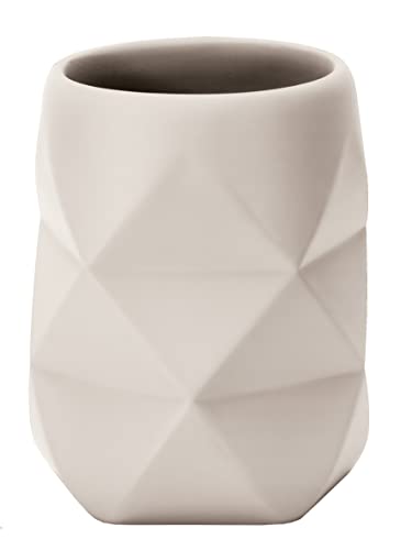 Kleine Wolke Toothbrush Cup Crackle, Accessories, Color: Raffia, Material: Polyresin on Sale